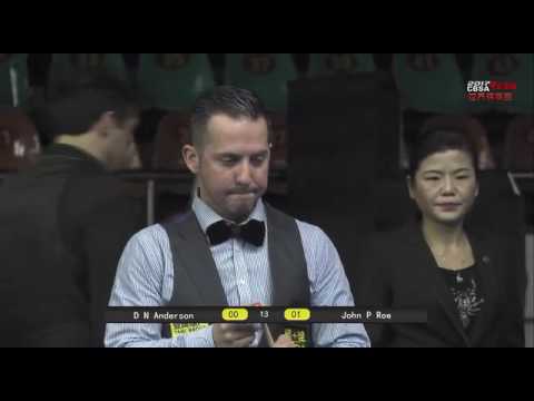 D N Anderson VS John Roe - Men - 2017 Chinese Billiards World Championship