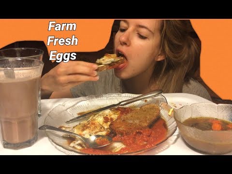 Farm Fresh Eggs 🍳 and Toast | MUKBANG