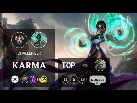 Karma Top vs Camille - KR Challenger Patch 9.16
