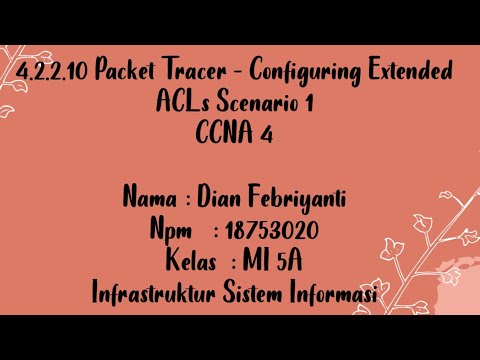 4.2.2.10 Packet Tracer - Configuring Extended ACLs Scenario 1