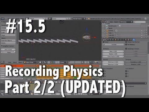 Blender 2.6 Tutorial 15.5 - Recording Physics Pt 2 / 2 [UPDATED]
