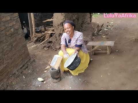 Preparing food out of dried cassava