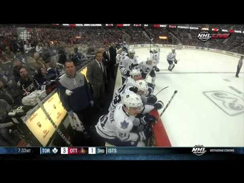 Nazim Kadri wrister goal 3-1 April 20 2013 Toronto Maple Leafs vs Ottawa Senators NHL Hockey