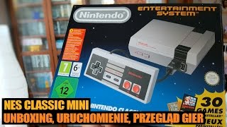NES CLASSIC MINI - unboxing, pierwsze uruchomienie, przegląd gier (Nintendo)