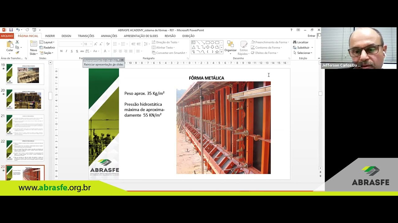 LIVE ABRASFE Academy - Sistemas de Fôrmas para estruturas de Concreto – Vantagens e desvantagens