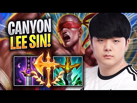 CANYON CRAZY GAME WITH LEE SIN! - DK Canyon Plays Lee Sin JUNGLE vs Nidalee! | Season 2023