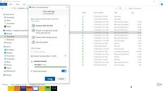 Sharing in OneDrive