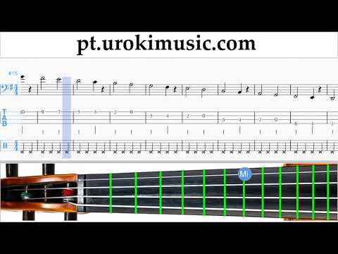 Aprender Violoncelo The Pink Panther - Theme Song Tablatura Parte#1 exercitando um-i372