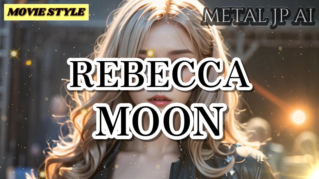 REBECCA【MOON】PV風にAIメタル女子がカバーした　AI cover J-Rock