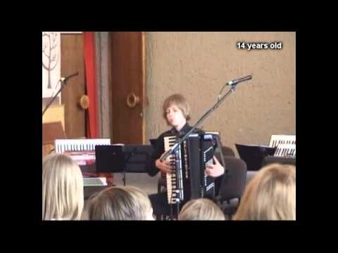 Gytis Kaušius playing - V. Grushevsky Tokata no. 2 [Accordion]
