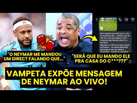 VAMPETA EXPÕE PRINT DE NEYMAR AO VIVO! “ELE ME MANDOU UM DIRECT, e EU RESPONDI que…” | TEVE TRETA?