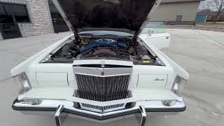 1977 Lincoln Continental Mark V Start Up, Instruments, and Engine Compartment
