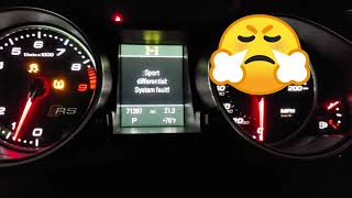 P0106 AUDI Check Engine Light, TPMS, ESC, Sport Differential Fault