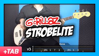 Gorillaz - Strobelite | Bass Cover + Live Tabs