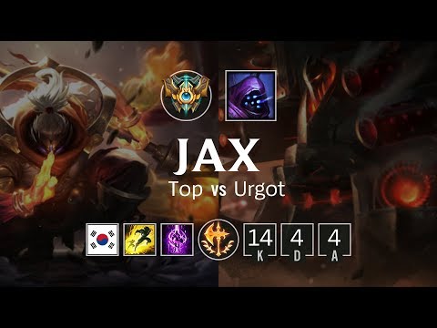 Jax Top vs Urgot - KR Challenger Patch 8.24