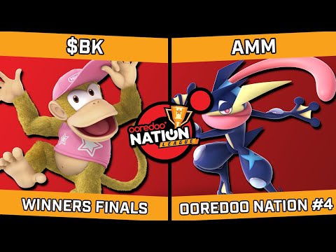 $BK (Diddy Kong) vs AMM (Greninja) - Ooredoo Nation League #4 - Winners Finals