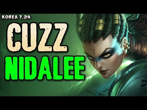 LZ Cuzz plays Nidalee jungle - Korean SoloQ patch 7.24