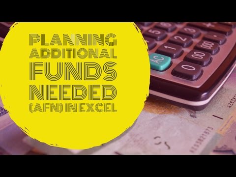 Financial Planning   Estimating the additional funds needed AFN in Excel