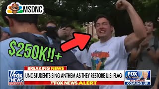 UNC *ALPHA MALES* raise OVER $250K+ on GoFundMe after DEFENDING the *American Flag*!