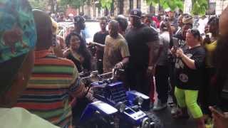 LIL KIM ON DA 4 WHEELER AT HER VIDEO SHOOT
