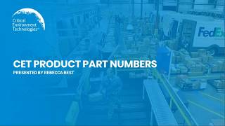 CET Part Numbers Presentation
