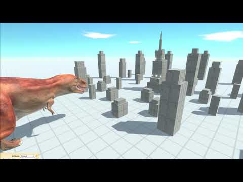 CITY TREX vs EVERY UNIT - Animal Revolt Battle Simulator