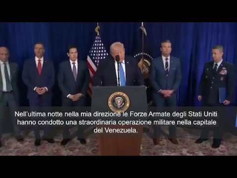 Trump: Attacco al Venezuela spettacolare, mai visto dalla Seconda Guerra Mondiale