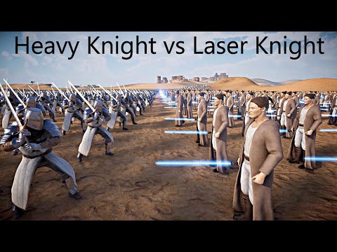 3,000 Jedi vs 1 Million Heavy Knight - UEBS 2