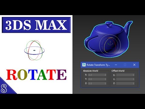 8 || ROTATE || 3DS MAX FULL MODELING TUTORIAL IN HINDI ||