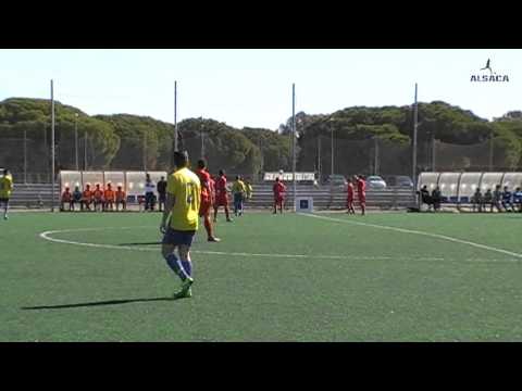 ALSACA2016 Balón de Cádiz C.F. "B" - C.D. La Salle Pto Real 1er Tiempo Jornada 24 Temporada 2015-16