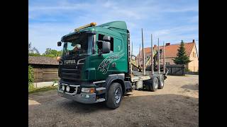 Truk pengangkut kayu Scania R620 - V-8 Engine - manual - 6x4 - Full spring - Crane ! | Gambar 4 - Autoline