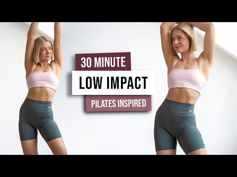 30 MIN PILATES INSPIRED Low Impact Full Body Workout - No Equipment, Follow Along Style