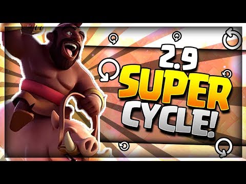 INSANE 2.9 SUPER CYCLE!! Best Hog Ladder Deck! No Legendary - Arena 8 to 11 - Clash Royale