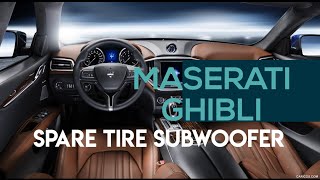 Maserati Ghibli Spare Tire Subwoofer