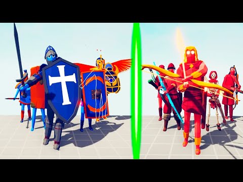 ARCHER TEAM vs SHIELD TEAM | TABS - Totally Accurate Battle Simulator