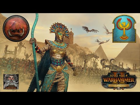 Total War Warhammer 2 - Greenskins vs Tomb kings - Multiplayer Tournament Battle