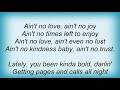 Syleena Johnson - Ain't No Love Lyrics