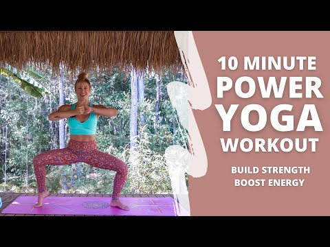 10 MINUTE POWER YOGA FLOW | Build strength & boost energy (All levels).. Ashley Freeman