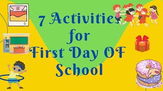 First Day Of School Activities/Things to do at first day/Indian Teachers Indian Schools/Easy Ideas/