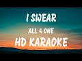 I Swear All 4 One Acoustic Karaoke With Lyrics Love Songs Karaoke