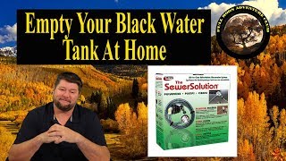 Empty Your Black Water Tank At Home Without A  Sewer Connection