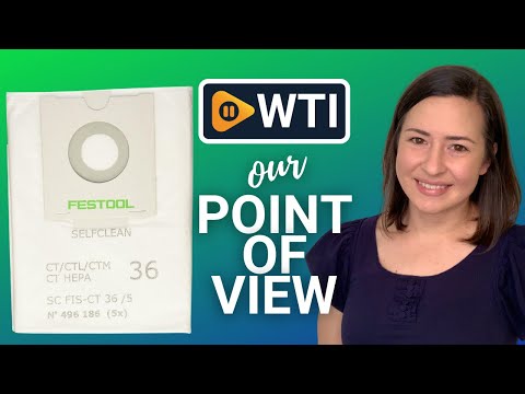 Festool 496186 SELFCLEAN Filter Bag for CT 36 - WTI product video review