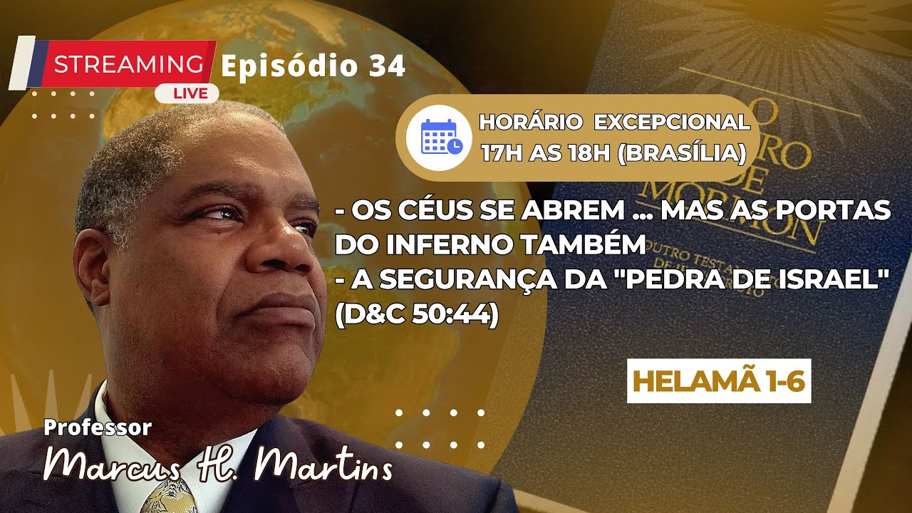 34ª Live Marcus H. Martins  - Os Céus se Abrem ... Mas as Portas do Inferno Também