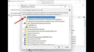 How to Install or Uninstall Microsoft  .Net Framework 2 0 and 3 0 in Windows 10 & 11