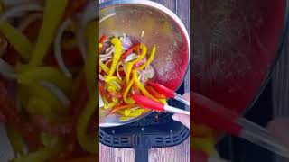 Air Fryer Sausage & Peppers -Easy 20 minute recipe Windingcreekranch.org #easyrecipe #cooking #food