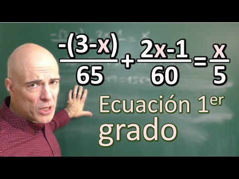 Ecuaciones de primer grado con fracciones. Cómo resolverlas