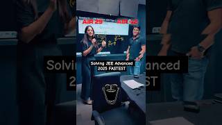 AIR 42 x AIR 29 solving JEE Advanced 2025 FASTEST 🔥 #JEE #Shorts
