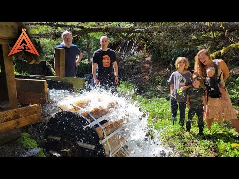Building Hydroelectric Water Wheel from Scratch for Powering an Off Grid Cabin