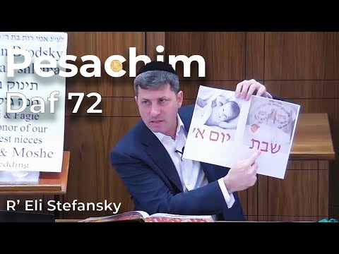 Daf Yomi Pesachim Daf 72 by R’ Eli Stefansky