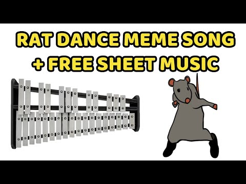 Viral Rat Dance Meme Song Glockenspiel Xylophone transcription notes sheet music score pdf free